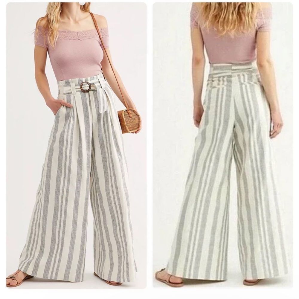 Free People Hi Tyed Wide-Leg Pants Size 0